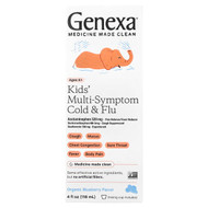 <img alt="Genexa, Kids Multi-Symptom Cold & Flu, Ages 4+, Organic Blueberry, 4 fl oz (118 ml)" title="Genexa, Kids Multi-Symptom Cold & Flu, Ages 4+, Organic Blueberry, 4 fl oz (118 ml),850015736520"