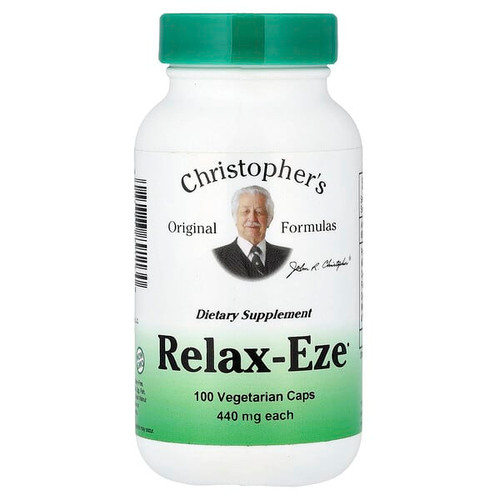 <img alt="Christophers Original Formulas, Relax-Eze, 100 Vegetarian Caps" title="Christophers Original Formulas, Relax-Eze, 100 Vegetarian Caps,084783891130"