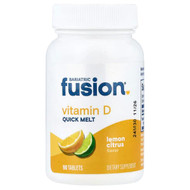 <img alt="Bariatric Fusion, Vitamin D, Quick Melt, Lemon Citrus, 90 Tablets (125 mcg per Tablet)" title="Bariatric Fusion, Vitamin D, Quick Melt, Lemon Citrus, 90 Tablets (125 mcg per Tablet),810030381617"