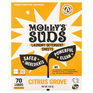 <img alt="Mollys Suds, Laundry Detergent Sheets, Citrus Grove, 35 Sheets" title="Mollys Suds, Laundry Detergent Sheets, Citrus Grove, 35 Sheets,850024701892"