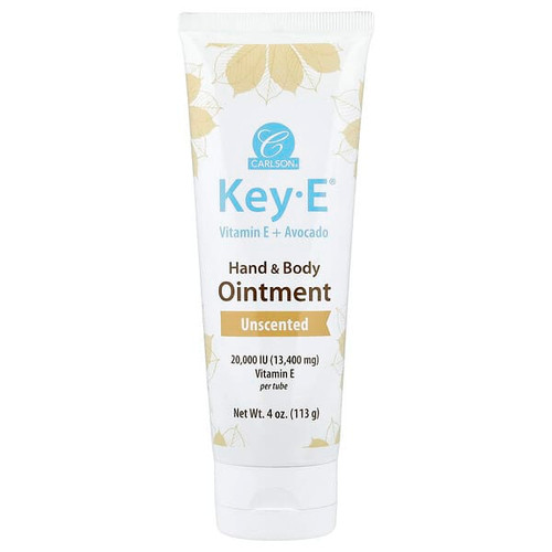 <img alt="Carlson, Key-E Hand & Body Ointment, Unscented, 4 oz (113 g)" title="Carlson, Key-E Hand & Body Ointment, Unscented, 4 oz (113 g),088395052408"