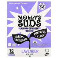 <img alt="Mollys Suds, Laundry Detergent Sheets, Lavender, 35 Sheets" title="Mollys Suds, Laundry Detergent Sheets, Lavender, 35 Sheets,850024701878"