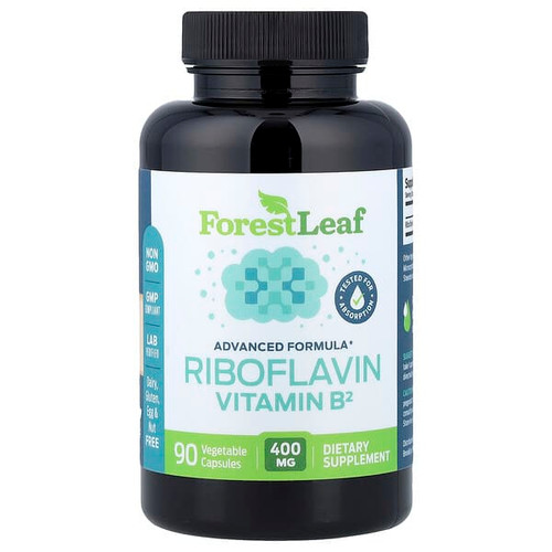 <img alt="Forest Leaf, Riboflavin Vitamin B2, 400 mg, 90 Vegetable Capsules" title="Forest Leaf, Riboflavin Vitamin B2, 400 mg, 90 Vegetable Capsules,645080875805"