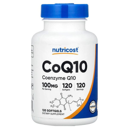<img alt="Nutricost, CoQ10, 100 mg, 120 Softgels" title="Nutricost, CoQ10, 100 mg, 120 Softgels,810014678573"