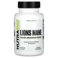 <img alt="NutraBio, Organic Lions Mane, 60 Capsules (0.5 g per Capsule)" title="NutraBio, Organic Lions Mane, 60 Capsules (0.5 g per Capsule),649908219468"