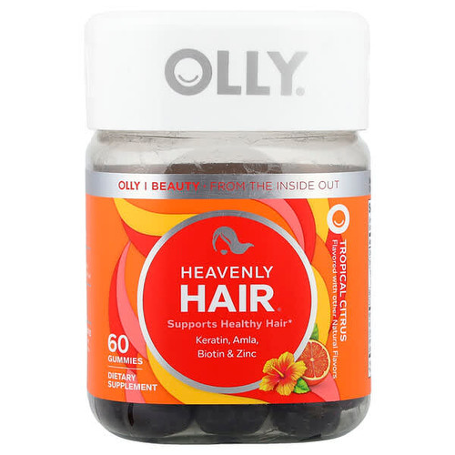 <img alt="OLLY, Heavenly Hair, Tropical Citrus, 60 Gummies" title="OLLY, Heavenly Hair, Tropical Citrus, 60 Gummies,850004462539"