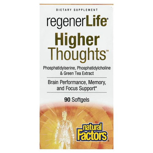 <img alt="Natural Factors, RegenerLife, Higher Thoughts, 90 Softgels" title="Natural Factors, RegenerLife, Higher Thoughts, 90 Softgels,068958030500"