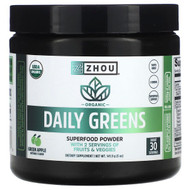 <img alt="Zhou Nutrition, Organic Daily Greens, Green Apple, 5 oz (141.9 g)" title="Zhou Nutrition, Organic Daily Greens, Green Apple, 5 oz (141.9 g),669191579278"