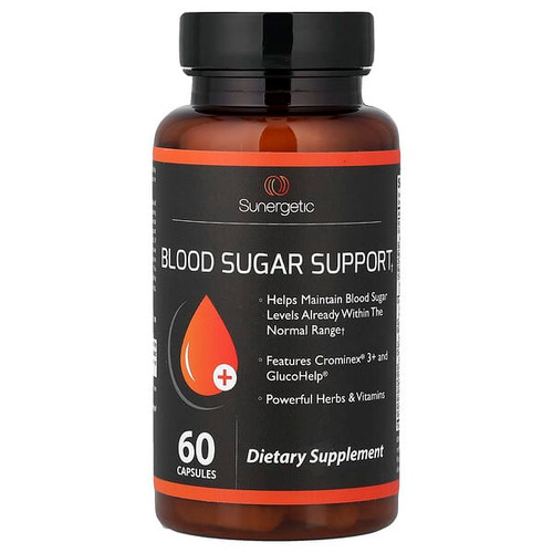 <img alt="Sunergetic, Blood Sugar Support, 60 Capsules" title="Sunergetic, Blood Sugar Support, 60 Capsules,852207008606"
