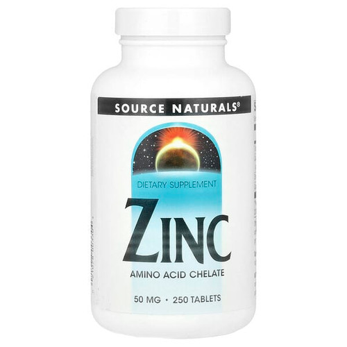 <img alt="Source Naturals, Zinc, 50 mg, 250 Tablets" title="Source Naturals, Zinc, 50 mg, 250 Tablets,021078003304"