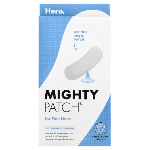 <img alt="Hero Cosmetics, Mighty Patch, For Fine Lines, 6 Micropoint Patches" title="Hero Cosmetics, Mighty Patch, For Fine Lines, 6 Micropoint Patches,850007468934"