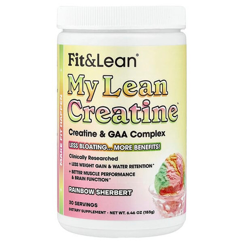 <img alt="Fit & Lean, My Lean Creatine, Rainbow Sherbert, 6.46 oz (183 g)" title="Fit & Lean, My Lean Creatine, Rainbow Sherbert, 6.46 oz (183 g),666222010403"