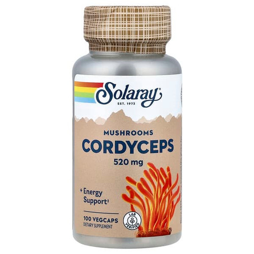 <img alt="Solaray, Cordyceps Mushrooms, 520 mg, 100 VegCaps" title="Solaray, Cordyceps Mushrooms, 520 mg, 100 VegCaps,076280011999"