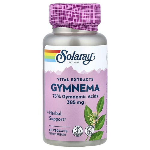<img alt="Solaray, Vital Extracts, Gymnema, 385 mg, 60 VegCaps" title="Solaray, Vital Extracts, Gymnema, 385 mg, 60 VegCaps,076280399110"