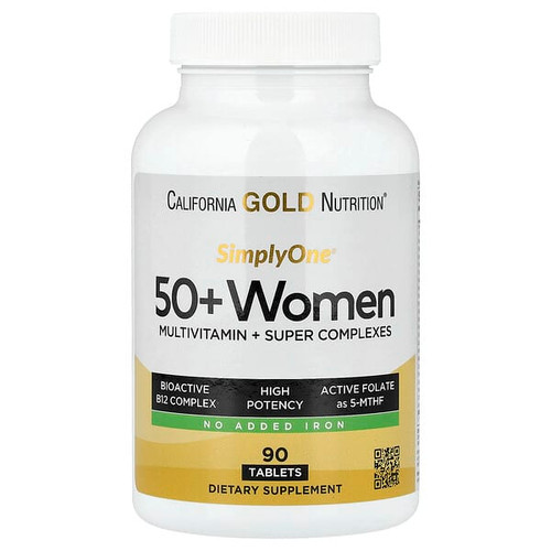 <img alt="California Gold Nutrition, SimplyOne, 50+ Women Multivitamin + Super Complexes with Vitamin A, Vitamin C, Minerals, and Botanicals, Iron Free, 90 Tablets" title="California Gold Nutrition, SimplyOne, 50+ Women Multivitamin + Super Complexes with Vitamin A, Vitamin C, Minerals, and Botanicals, Iron Free, 90 Tablets,898220024063"