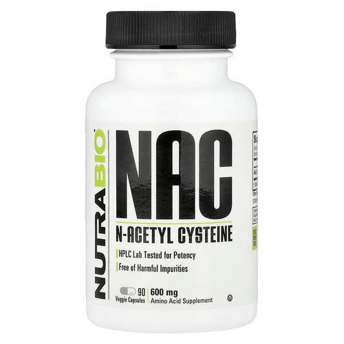 <img alt="NutraBio, NAC, 600 mg, 90 Veggie Capsules" title="NutraBio, NAC, 600 mg, 90 Veggie Capsules,649908235291"
