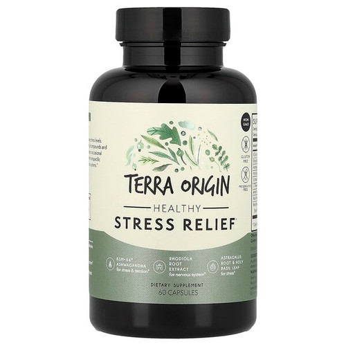 <img alt="Terra Origin, Healthy Stress Relief, 60 Capsules" title="Terra Origin, Healthy Stress Relief, 60 Capsules,857668007144"