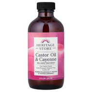 <img alt="Heritage Store, Castor Oil & Cayenne, Wellness Treatment, 8 fl oz (237 ml)" title="Heritage Store, Castor Oil & Cayenne, Wellness Treatment, 8 fl oz (237 ml),076970673001"