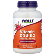 <img alt="Now Foods, Vitamin D3 & K2, 240 Capsules" title="Now Foods, Vitamin D3 & K2, 240 Capsules,733739003928"