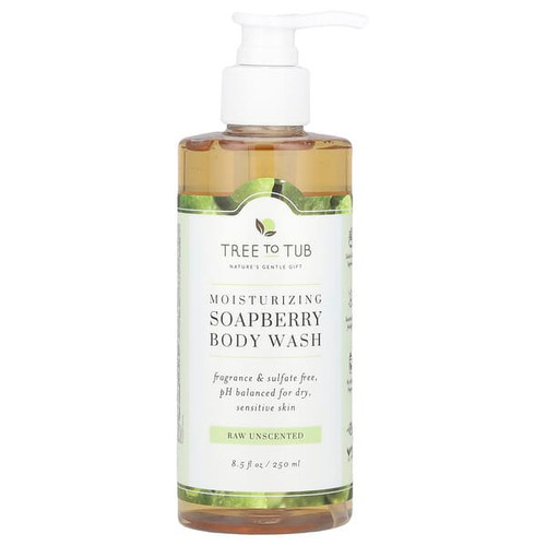<img alt="Tree To Tub, Moisturizing Soapberry Body Wash, Raw Unscented , 8.5 fl oz (250 ml)" title="Tree To Tub, Moisturizing Soapberry Body Wash, Raw Unscented , 8.5 fl oz (250 ml),724597482185"