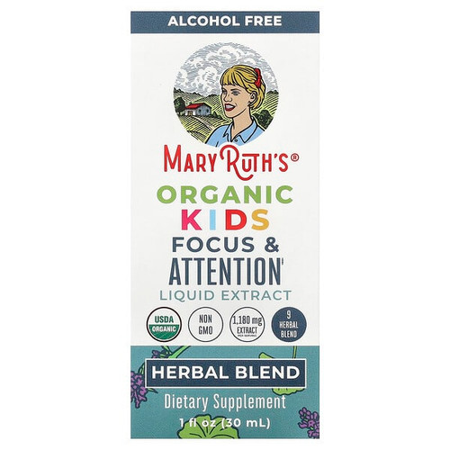 <img alt="MaryRuths, Organic Kids Focus & Attention Liquid Extract, Alcohol Free, 1 fl oz (30 ml)" title="MaryRuths, Organic Kids Focus & Attention Liquid Extract, Alcohol Free, 1 fl oz (30 ml),850029392026"