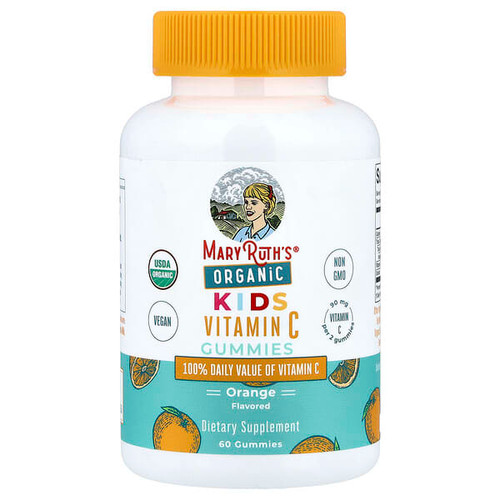 <img alt="MaryRuths, Organic Kids Vitamin C Gummies, Orange, 60 Gummies (45 mg per Gummy)" title="MaryRuths, Organic Kids Vitamin C Gummies, Orange, 60 Gummies (45 mg per Gummy),810104620239"