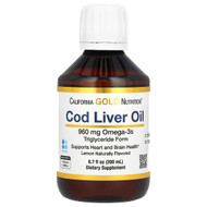 <img alt="California Gold Nutrition, Cod Liver Oil with Omega-3 Fatty Acids, EPA, DHA, Vitamins A and D, Norwegian, Triglyceride Form, Natural Lemon, 6.7 fl oz (200 ml)" title="California Gold Nutrition, Cod Liver Oil with Omega-3 Fatty Acids, EPA, DHA, Vitamins A and D, Norwegian, Triglyceride Form, Natural Lemon, 6.7 fl oz (200 ml),898220023264"