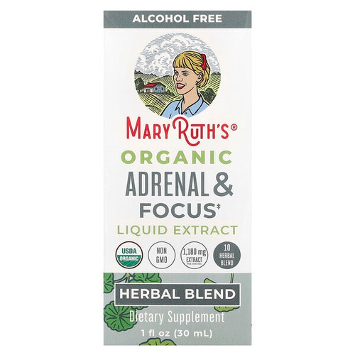 <img alt="MaryRuths, Organic, Adrenal & Focus Liquid Extract, Alcohol Free , 1 fl oz (30 ml)" title="MaryRuths, Organic, Adrenal & Focus Liquid Extract, Alcohol Free , 1 fl oz (30 ml),856645008471"