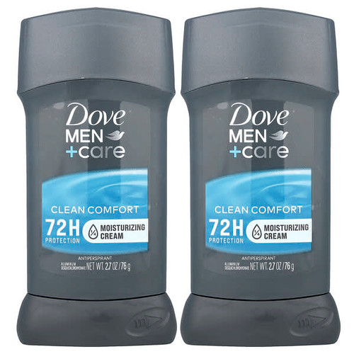 <img alt="Dove, Men+Care, Antiperspirant Deodorant, Clean Comfort , 2 Pack, 2.7 oz (76 g) Each" title="Dove, Men+Care, Antiperspirant Deodorant, Clean Comfort , 2 Pack, 2.7 oz (76 g) Each,079400302090"