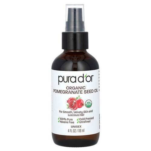<img alt="Pura Dor, Organic Pomegranate Seed Oil, 4 fl oz (118 ml)" title="Pura Dor, Organic Pomegranate Seed Oil, 4 fl oz (118 ml),810023842156"