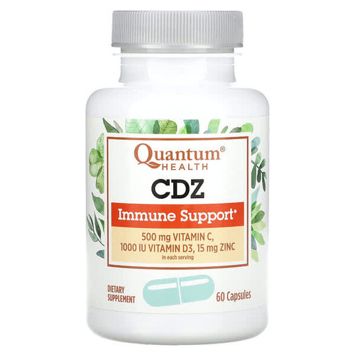 <img alt="Quantum Health, CDZ, Immune Support, 60 Capsules" title="Quantum Health, CDZ, Immune Support, 60 Capsules,046985185004"