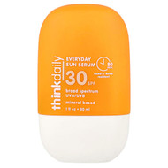 <img alt="think, Thinkdaily, Everyday Sun Serum, SPF 30, Fragrance Free, 1 fl oz (30 ml)" title="think, Thinkdaily, Everyday Sun Serum, SPF 30, Fragrance Free, 1 fl oz (30 ml),810009377153"