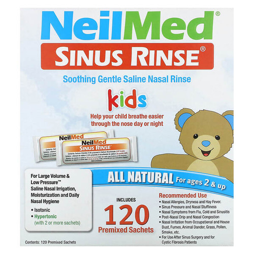 <img alt="NeilMed, Kids, Sinus Rinse, Ages 2 +, 120 Premixed Sachets, 0.037 oz (1.04 g) Each" title="NeilMed, Kids, Sinus Rinse, Ages 2 +, 120 Premixed Sachets, 0.037 oz (1.04 g) Each,705928002043"