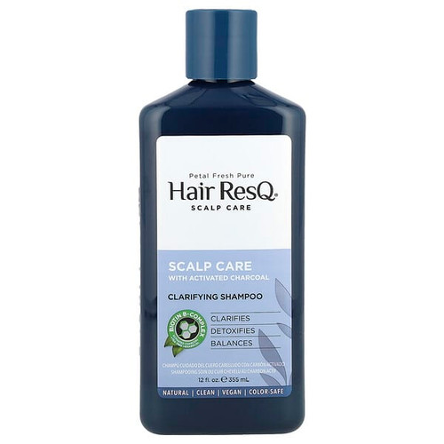 <img alt="Petal Fresh, Hair ResQ, Clarifying Shampoo, Scalp Care with Activated Charcoal, 12 fl oz (355 ml)" title="Petal Fresh, Hair ResQ, Clarifying Shampoo, Scalp Care with Activated Charcoal, 12 fl oz (355 ml),713708426019"