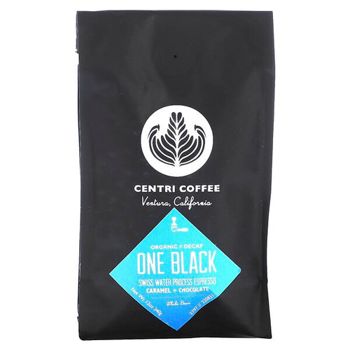 <img alt="Centri Coffee, Centri Coffee, Organic One Black, Caramel + Chocolate, Whole Bean, Decaf, 12 oz (340 g)" title="Centri Coffee, Centri Coffee, Organic One Black, Caramel + Chocolate, Whole Bean, Decaf, 12 oz (340 g),032843927923"