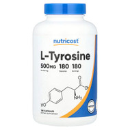 <img alt="Nutricost, L-Tyrosine, 500 mg, 180 Capsules" title="Nutricost, L-Tyrosine, 500 mg, 180 Capsules,810014679396"