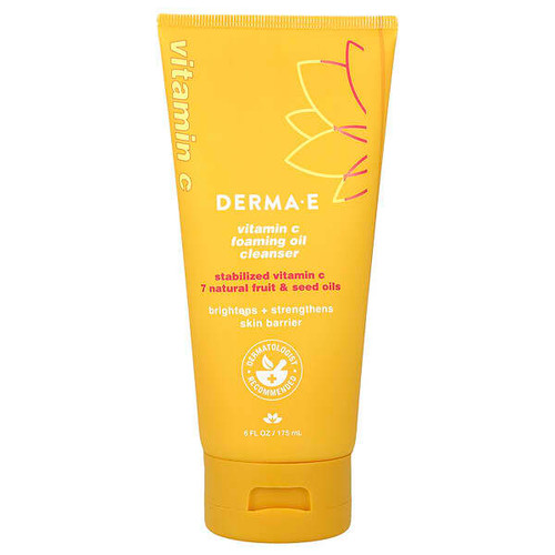 <img alt="DERMA E, Vitamin C Foaming Oil Cleanser, 6 fl oz (175 ml)" title="DERMA E, Vitamin C Foaming Oil Cleanser, 6 fl oz (175 ml),030985003741"