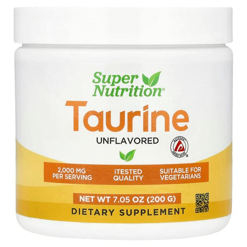 <img alt="Super Nutrition, Taurine, Unflavored, 7.05 oz (200 g)" title="Super Nutrition, Taurine, Unflavored, 7.05 oz (200 g),898220024773"