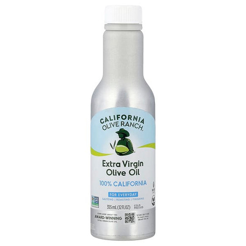 <img alt="California Olive Ranch, 100% California, Extra Virgin Olive Oil, Cold-Pressed, 12 fl oz (355 ml)" title="California Olive Ranch, 100% California, Extra Virgin Olive Oil, Cold-Pressed, 12 fl oz (355 ml),850687110703"