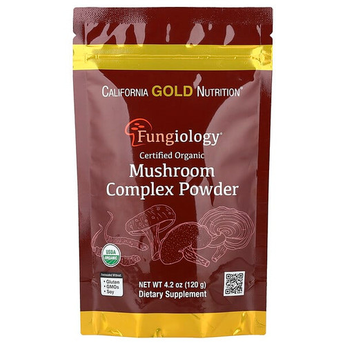 <img alt="California Gold Nutrition, Certified Organic Mushroom Complex Powder, 4.2 oz (120 g)" title="California Gold Nutrition, Certified Organic Mushroom Complex Powder, 4.2 oz (120 g),898220025572"