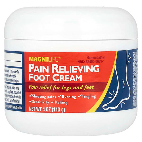 <img alt="MagniLife, Pain Relieving Foot Cream, 4 oz (113 g)" title="MagniLife, Pain Relieving Foot Cream, 4 oz (113 g),723122301120"