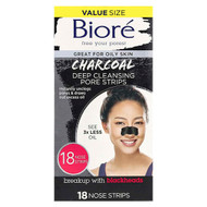 <img alt="Biore, Deep Cleansing Pore Strips, Charcoal, 18 Nose Strips" title="Biore, Deep Cleansing Pore Strips, Charcoal, 18 Nose Strips,019100233812"