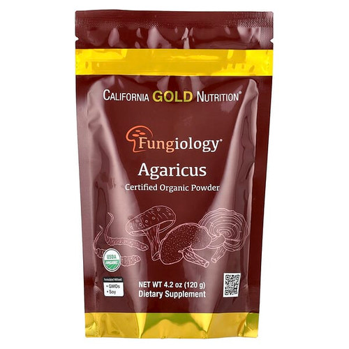 <img alt="California Gold Nutrition, Fungiology, Certified Organic Agaricus Powder, 4.2 oz (120 g)" title="California Gold Nutrition, Fungiology, Certified Organic Agaricus Powder, 4.2 oz (120 g),898220023837"