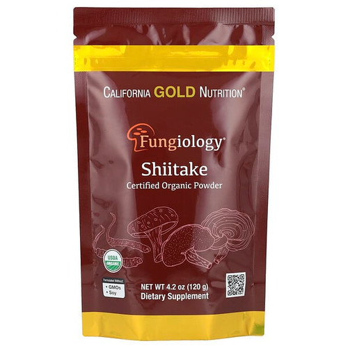 <img alt="California Gold Nutrition, Fungiology, Certified Organic Shiitake Powder, 4.2 oz (120 g)" title="California Gold Nutrition, Fungiology, Certified Organic Shiitake Powder, 4.2 oz (120 g),898220023844"