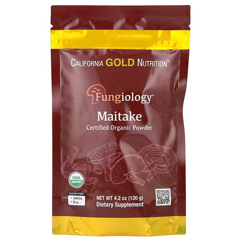 <img alt="California Gold Nutrition, Fungiology, Certified Organic Maitake Powder, 4.2 oz (120 g)" title="California Gold Nutrition, Fungiology, Certified Organic Maitake Powder, 4.2 oz (120 g),898220023820"