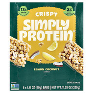 <img alt="Simply Protein, Crispy Snack Bars, Lemon Coconut, 8 Bars, 1.41 oz (40 g) Each" title="Simply Protein, Crispy Snack Bars, Lemon Coconut, 8 Bars, 1.41 oz (40 g) Each,686207509111"