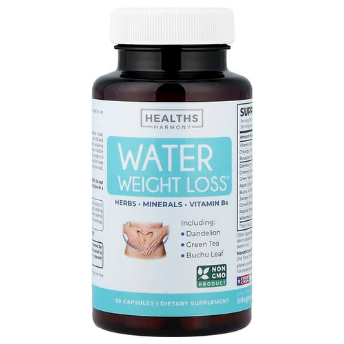 <img alt="Healths Harmony, Water Weight Loss, 60 Capsules" title="Healths Harmony, Water Weight Loss, 60 Capsules,636790640555"