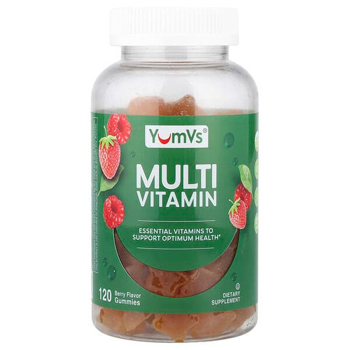 <img alt="YumVs, Multi Vitamin Gummies, Berry, 120 Gummies" title="YumVs, Multi Vitamin Gummies, Berry, 120 Gummies,856023007188"