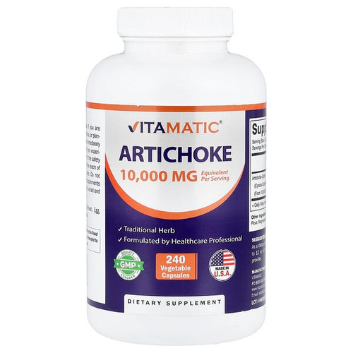 <img alt="Vitamatic, Artichoke, 240 Vegetable Capsules (5,000 mg per Capsule)" title="Vitamatic, Artichoke, 240 Vegetable Capsules (5,000 mg per Capsule),810078475637"