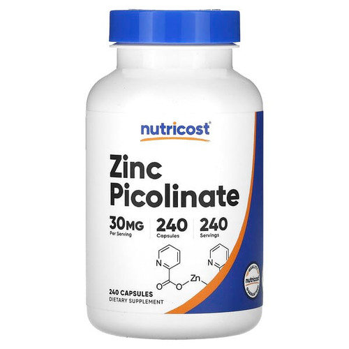 <img alt="Nutricost, Zinc Picolinate, 30 mg, 240 Capsules" title="Nutricost, Zinc Picolinate, 30 mg, 240 Capsules,810014673547"